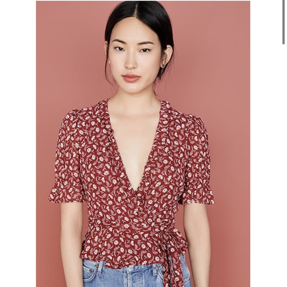 NWT Reformation Caprice Top in Francesca